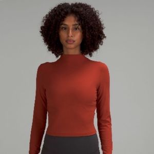 Lululemon All Aligned Mock Neck Long Sleeve Shirt